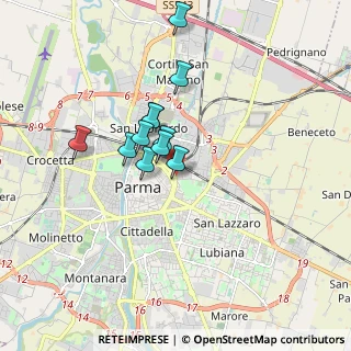 Mappa Via Faustino Tanara, 43122 Parma PR, Italia (1.34727)