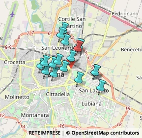 Mappa Via Faustino Tanara, 43122 Parma PR, Italia (1.24647)