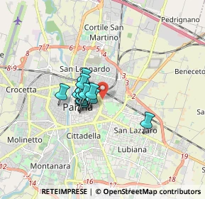 Mappa Via Faustino Tanara, 43122 Parma PR, Italia (1.04214)