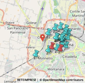 Mappa Strada Comunale Ferrarini, 43126 Parma PR, Italia (1.633)