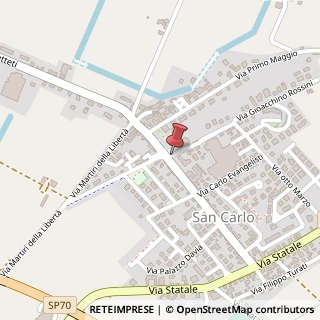 Mappa Via Gioacchino Rossini,  4, 44047 Sant'Agostino, Ferrara (Emilia Romagna)