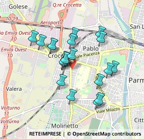 Mappa Via Marco Aurelio Cavedagni, 43126 Parma PR, Italia (0.7695)