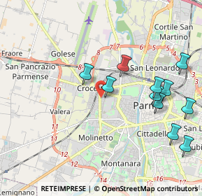 Mappa Via Marco Aurelio Cavedagni, 43126 Parma PR, Italia (2.22727)