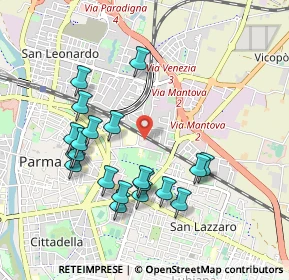 Mappa Via Lazio, 43123 Parma PR, Italia (0.9605)