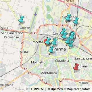 Mappa Via Pietro Rubini, 43125 Parma PR, Italia (1.92071)