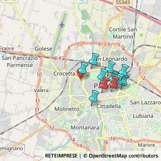 Mappa Via Pietro Rubini, 43125 Parma PR, Italia (1.47)