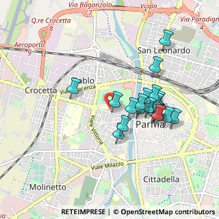 Mappa Via Santa Maria, 43125 Parma PR, Italia (0.8155)