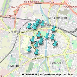 Mappa Via Santa Maria, 43125 Parma PR, Italia (0.61)