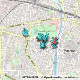 Mappa Via Santa Maria, 43125 Parma PR, Italia (0.259)