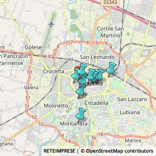 Mappa Via Santa Maria, 43125 Parma PR, Italia (1.01545)