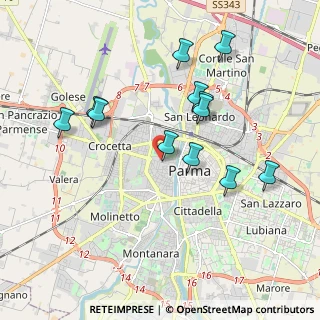 Mappa Via Santa Maria, 43125 Parma PR, Italia (1.8875)