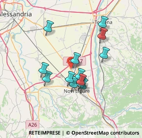 Mappa Strada per Alessandria, 15068 Pozzolo Formigaro AL, Italia (5.97769)