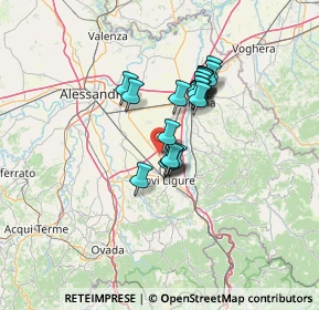 Mappa Strada per Alessandria, 15068 Pozzolo Formigaro AL, Italia (9.7855)