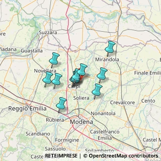 Mappa Via Caselle, 41012 Carpi MO, Italia (9.0475)
