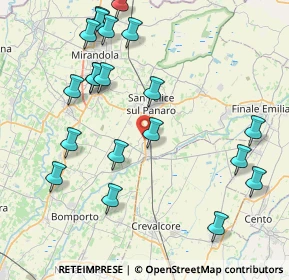 Mappa Via Cavo Dogaro, 41031 Camposanto MO, Italia (9.48)