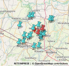 Mappa Via Frassinara, 42015 Correggio RE, Italia (10.852)