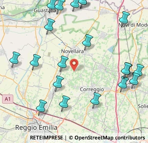 Mappa Via Frassinara, 42015 Correggio RE, Italia (10.6315)