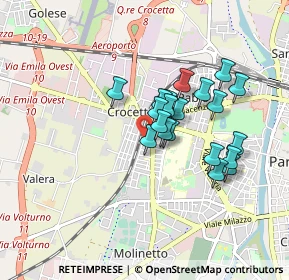 Mappa Via Antonio Meucci, 43126 Parma PR, Italia (0.695)