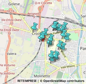 Mappa Via Antonio Meucci, 43126 Parma PR, Italia (0.682)