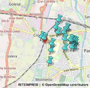 Mappa Via Antonio Meucci, 43126 Parma PR, Italia (0.8575)