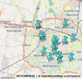 Mappa Via Antonio Meucci, 43126 Parma PR, Italia (1.80188)