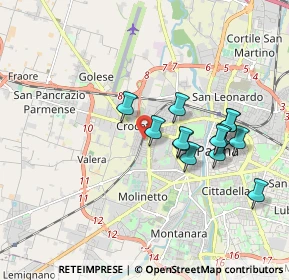 Mappa Via Antonio Meucci, 43126 Parma PR, Italia (1.66385)