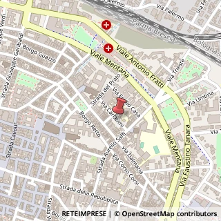 Mappa Borgo Carissimi, 17, 43121 Parma, Parma (Emilia Romagna)