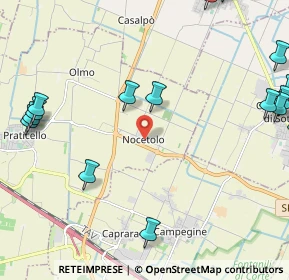 Mappa Via Giuseppe Mazzini, 42040 Campegine RE, Italia (3.35842)