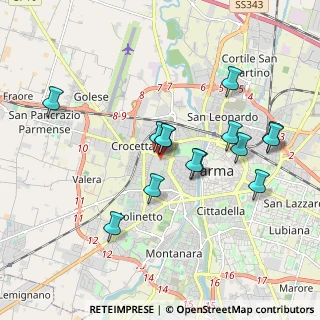 Mappa Viale Antonio Gramsci, 43125 Parma PR, Italia (1.75857)