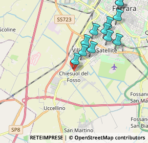 Mappa Strada Statale Porrettana, 44124 Ferrara FE, Italia (2.15083)