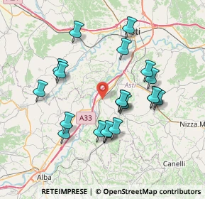 Mappa Via Scotti, 14055 Costigliole d'Asti AT, Italia (7.0995)