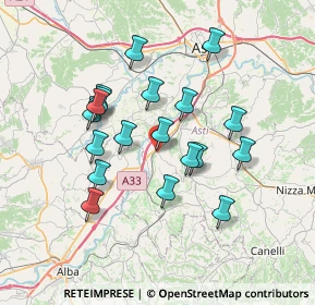 Mappa Via Scotti, 14055 Costigliole d'Asti AT, Italia (6.44316)