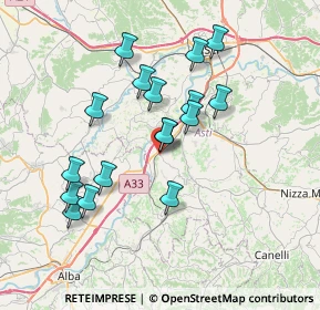 Mappa Via Scotti, 14055 Costigliole d'Asti AT, Italia (6.75824)