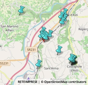 Mappa Via Scotti, 14055 Costigliole d'Asti AT, Italia (2.0455)