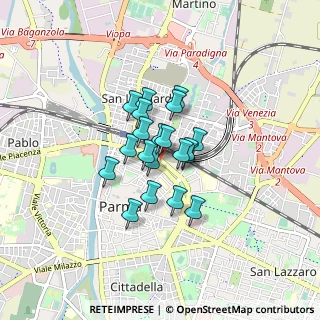 Mappa Viale Antonio Fratti, 43122 Parma PR, Italia (0.5135)