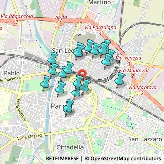 Mappa Viale Antonio Fratti, 43122 Parma PR, Italia (0.725)