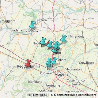 Mappa Via Svoto Canale, 41012 Migliarina MO, Italia (9.73167)