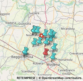 Mappa Via Svoto Canale, 41012 Migliarina MO, Italia (9.444)