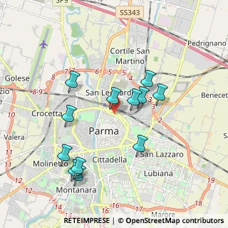 Mappa Viale Mentana, 43100 Parma PR, Italia (1.87333)