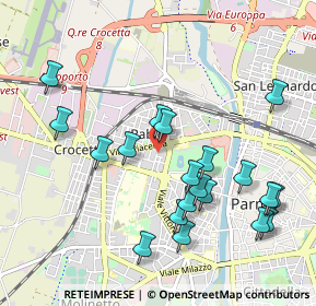 Mappa Via Marchesi Luigi e Salvatore, 43126 Parma PR, Italia (1.0525)
