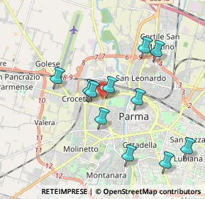 Mappa Via Marchesi Luigi e Salvatore, 43126 Parma PR, Italia (1.86636)