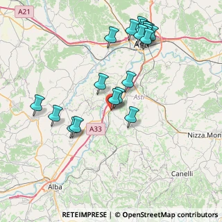 Mappa Via Don Michele Sonaglia, 14050 Costigliole d'Asti AT, Italia (8.572)