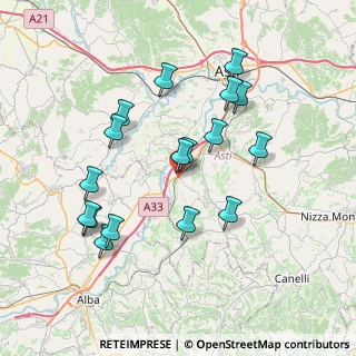 Mappa Via Don Michele Sonaglia, 14050 Costigliole d'Asti AT, Italia (7.43765)