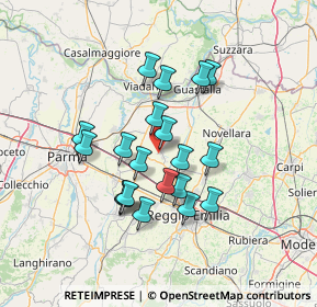 Mappa Via Claudia, 42024 Castelnovo di Sotto RE, Italia (11.624)