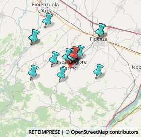 Mappa Via Montello, 43039 Salsomaggiore Terme PR, Italia (5.09375)