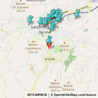Mappa Via Montello, 43039 Salsomaggiore Terme PR, Italia (1.13438)