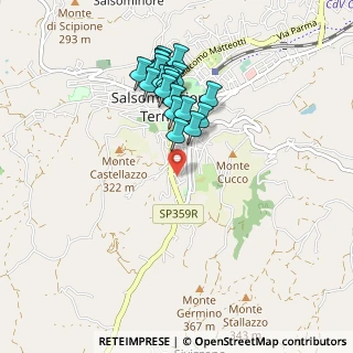 Mappa Via Montello, 43039 Salsomaggiore Terme PR, Italia (0.875)