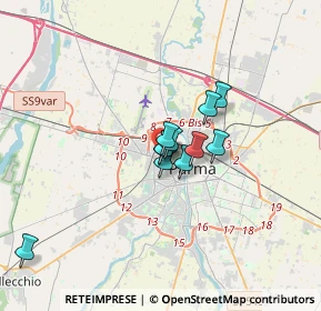 Mappa Via Rolando dei Capelluti, 43126 Parma PR, Italia (2.07636)