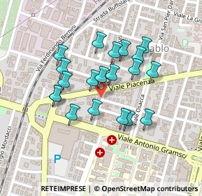 Mappa Via Rolando dei Capelluti, 43126 Parma PR, Italia (0.1895)