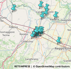 Mappa Via Rolando dei Capelluti, 43126 Parma PR, Italia (10.7625)